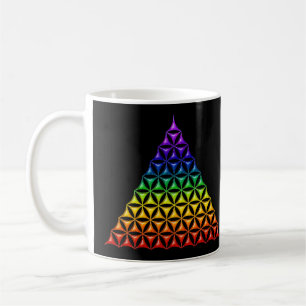 Blume des Lebens / Lebensgefühl - Pyramidenschakra Kaffeetasse