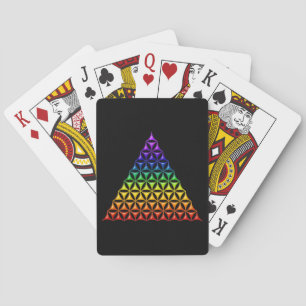 Blume des Lebens / Lebensgefühl - Pyramidenschakra Spielkarten