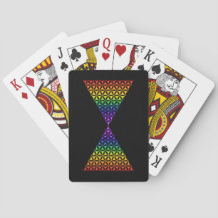 Blume des Lebens / Lebensgefühl - Pyramidenschakra Spielkarten