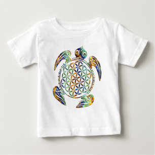 Blume des Lebens / Lebensgefühl - Schildkröte Baby T-shirt