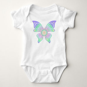 Blume des Lebens / Lebensgefühl - Schmetterling Baby Strampler