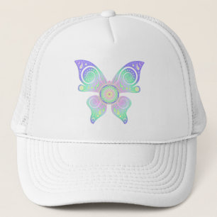 Blume des Lebens / Lebensgefühl - Schmetterling Truckerkappe