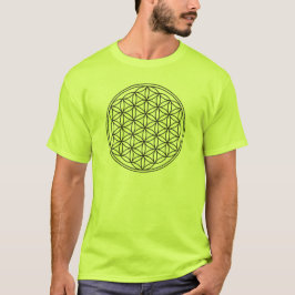 Blume des Lebens / Lebensgefühl - Schwarz T-Shirt