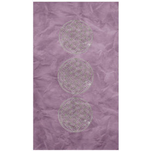 Blume des Lebens / Lebensgefühl - SILVER Tischdecke