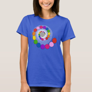 Blume des Lebens / Lebensgefühl - Spiralpunkte T-Shirt