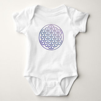 Blume des Lebens / Lebensgefühl - Violett der Brie Baby Strampler