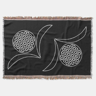 Blume des Lebens / Lebensgefühl - weiße Blätter Decke