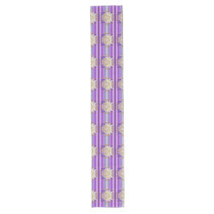 Blume des Lebens / Lebensgefühl - Yantra violet Großer Tischläufer