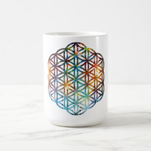 Blume des Lebens Lotus Kaffeetasse