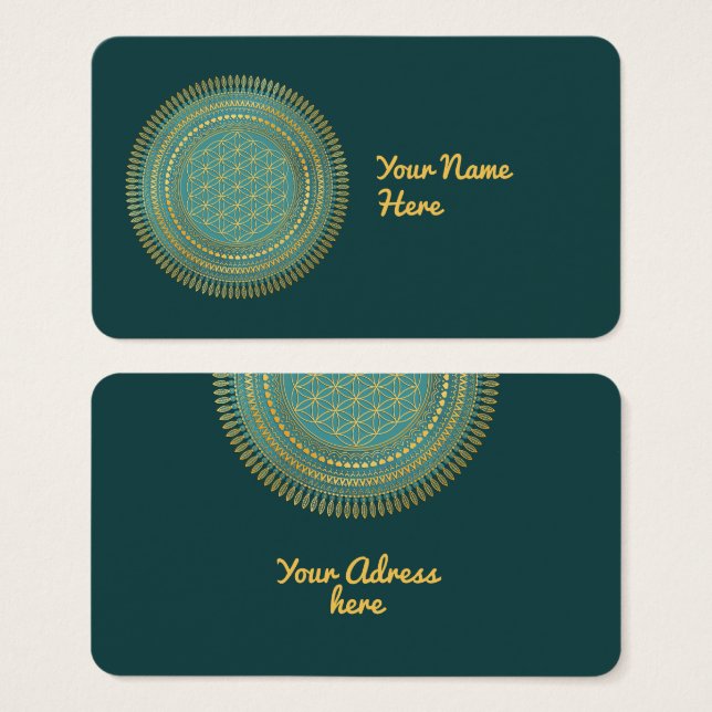 Blume des Lebens - Mandala 1 (Vorne & Hinten)