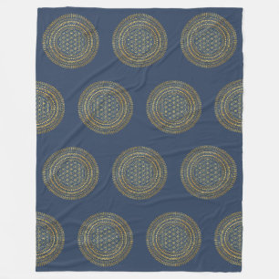 Blume des Lebens - Mandala 2 Fleecedecke