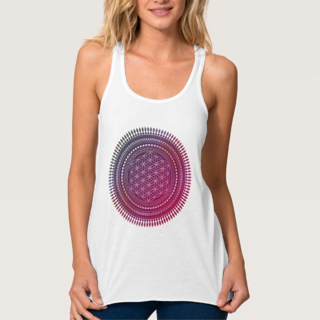 Blume des Lebens - Mandala 3a Tank Top (Vorderseite)