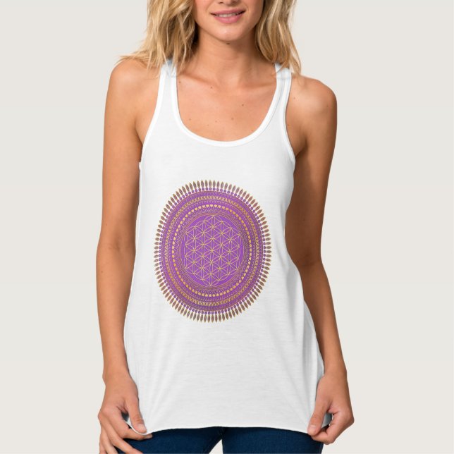 Blume des Lebens - Mandala 4 Tank Top (Vorderseite)