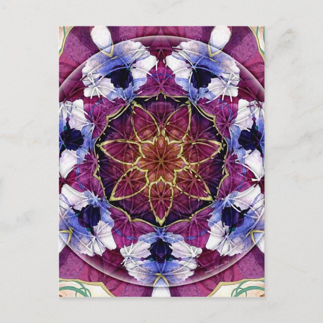 Blume des Lebens Mandala 8 Karten (Vorderseite)
