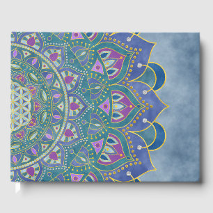 Blume des Lebens - Mandala Indien Stil 1 Gästebuch