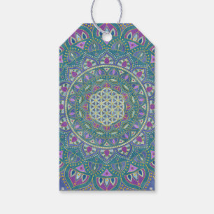 Blume des Lebens - Mandala Indien Stil 1 Geschenkanhänger