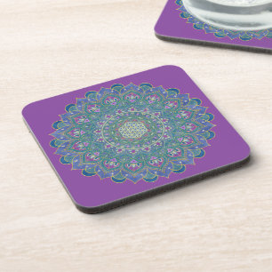 Blume des Lebens - Mandala Indien Stil 1 Getränkeuntersetzer