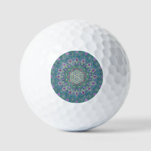 Blume des Lebens - Mandala Indien Stil 1 Golfball