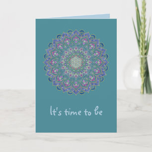 Blume des Lebens - Mandala Indien Stil 1 Karte