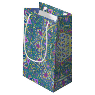 Blume des Lebens - Mandala Indien Stil 1 Kleine Geschenktüte