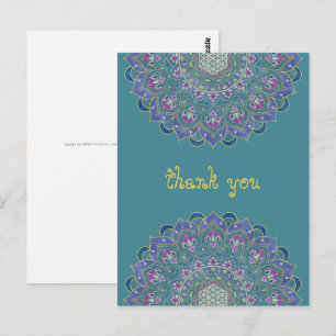 Blume des Lebens - Mandala Indien Stil 1 Postkarte