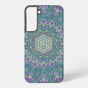 Blume des Lebens - Mandala Indien Stil 1 Samsung Galaxy Hülle