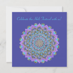 Blume des Lebens - Mandala Indien Stil 2 Einladung