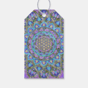 Blume des Lebens - Mandala Indien Stil 2 Geschenkanhänger