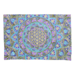 Blume des Lebens - Mandala Indien Stil 2 Kissenbezug