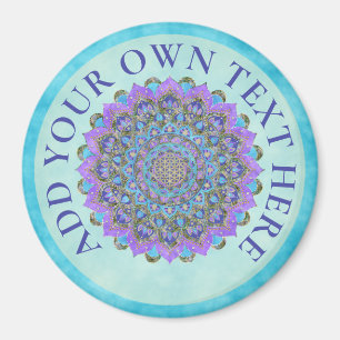 Blume des Lebens - Mandala Indien Stil 2 Magnet