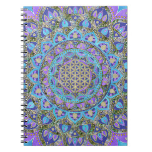Blume des Lebens - Mandala Indien Stil 2 Notizblock