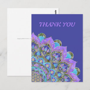 Blume des Lebens - Mandala Indien Stil 2 Postkarte