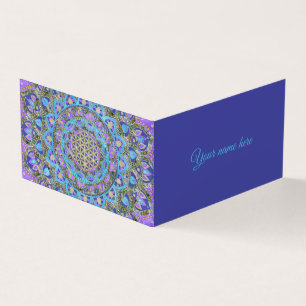 Blume des Lebens - Mandala Indien Stil 2 Visitenkarten
