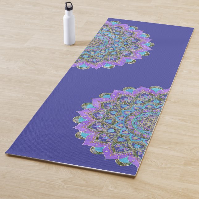 Blume des Lebens - Mandala Indien Stil 2 Yogamatte (Beispiel)