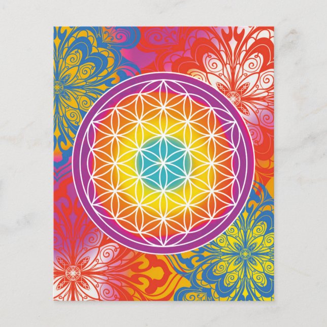 Blume des Lebens mandala Zen Flyer (Vorne)
