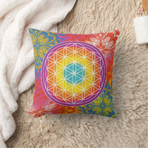 Blume des Lebens Mandala Zen Kissen