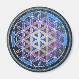 Blume des Lebens Mandela Magnet