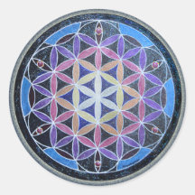 Blume des Lebens Mandela Sticker