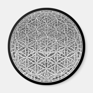 BLUME DES LEBENS - Medaille Silver Magnet
