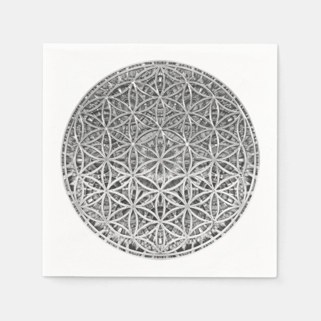 BLUME DES LEBENS - Medaille Silver Serviette (Vorderseite)