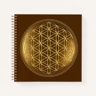 BLUME DES LEBENS - Medaillon der Heiligen Geometri Notizbuch