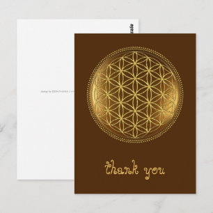 BLUME DES LEBENS - Medaillon der Heiligen Geometri Postkarte