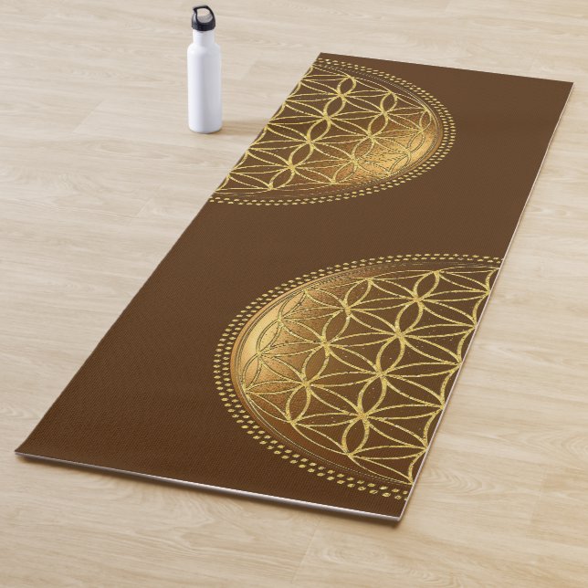 BLUME DES LEBENS - Medaillon der Heiligen Geometri Yogamatte (Beispiel)
