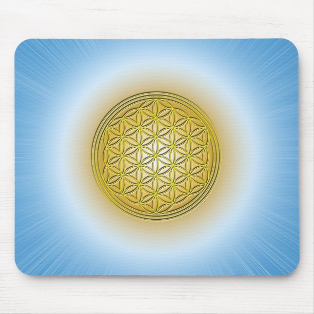 Blume des Lebens Mousepad (Vorne)