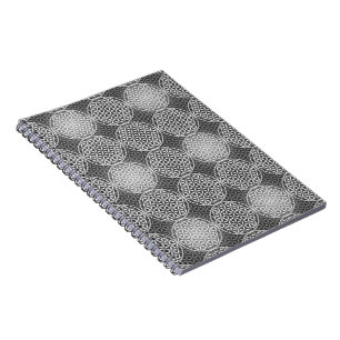 Blume des Lebens - Muster der Briefmarke - grau Notizblock