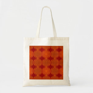 Blume des Lebens - Muster der Briefmarke - orange Tragetasche