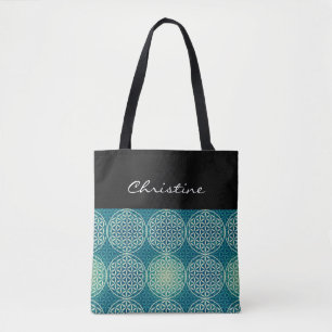 Blume des Lebens - Muster der Briefmarke - Zyanbla Tasche