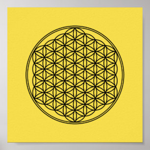 Blume des Lebens - Muster Poster