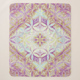 Blume des Lebens Muster Sherpadecke