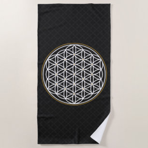 BLUME DES LEBENS MYSTISCHES SYMBOL STRANDTUCH